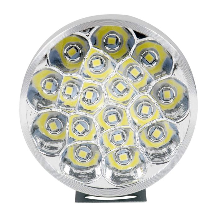 Allextreme EX18RF1 18 LED Round Fog Light Spot Beam Waterproof Pod Driving Work Lamp for Motorcycle and Cars (27W, White Light, 1 PC)