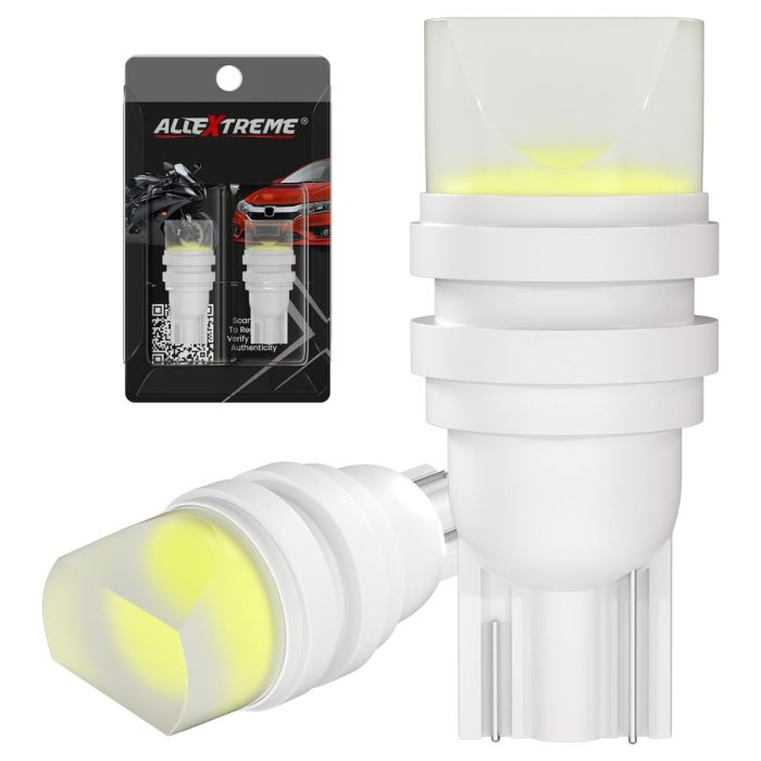 Allextreme EXT102G T10 Multipurpose LED Projector Light for Car Interior Exterior, Bike and Motorcycle (Green, Set of 2)