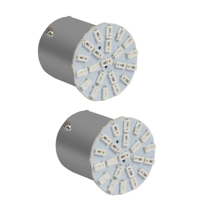 Allextreme BA9S Universal T10 LED Parking Light 22 SMD COB Chip 6000K Front and Back Indicator Light Super Bright for Car Bike and Motorcycle (Set of 2, Blue)