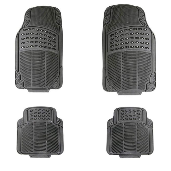 AllExtreme EXFM5CFB Universal Car Floor Mat (Set of 4, Black)