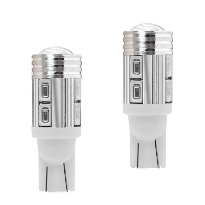Allextreme EXT10W8 Universal T10 LED Parking Light 6 SMD Super Bright Interior Pilot License Plate Dome Indicator Lamp Bulb for Car Bike and Motorcycle (0.7W, White, 2 PCS)