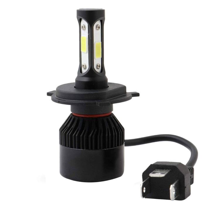 Allextreme 3 Car LED H4 6000K Headlight 25 Watt 2000LM Driving Headlamp Conversion Kit Car High/Low Beam Bright Beam Chip Fog Light for SUVs Trucks Sedans Motorcycle (White)