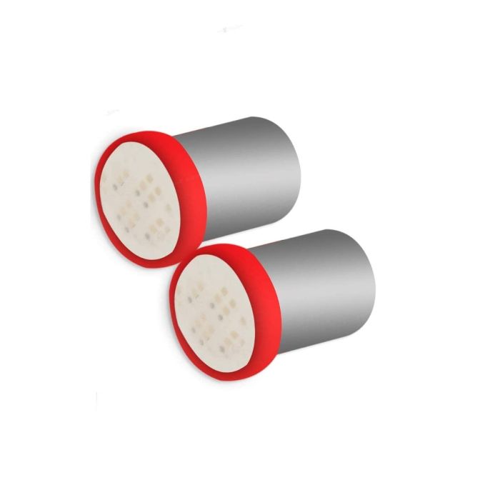 Allextreme EXBA9PR BA9S LED Parking Light Super Bright Car Interior License Plate Wedge Dome Trunk Dashboard Bulb for Car Bike and Motorcycle (3W, Red, 2 PCS)
