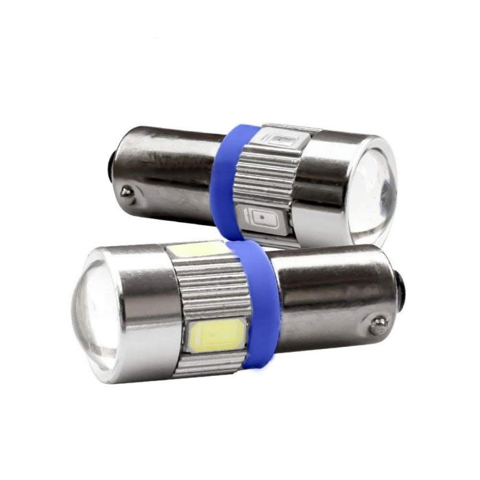 Allextreme Universal Multipurpose T10 5 SMD LED Projector Light for Car Interior Exterior, Bike and Motorcycle 2 Pcs (Blue)