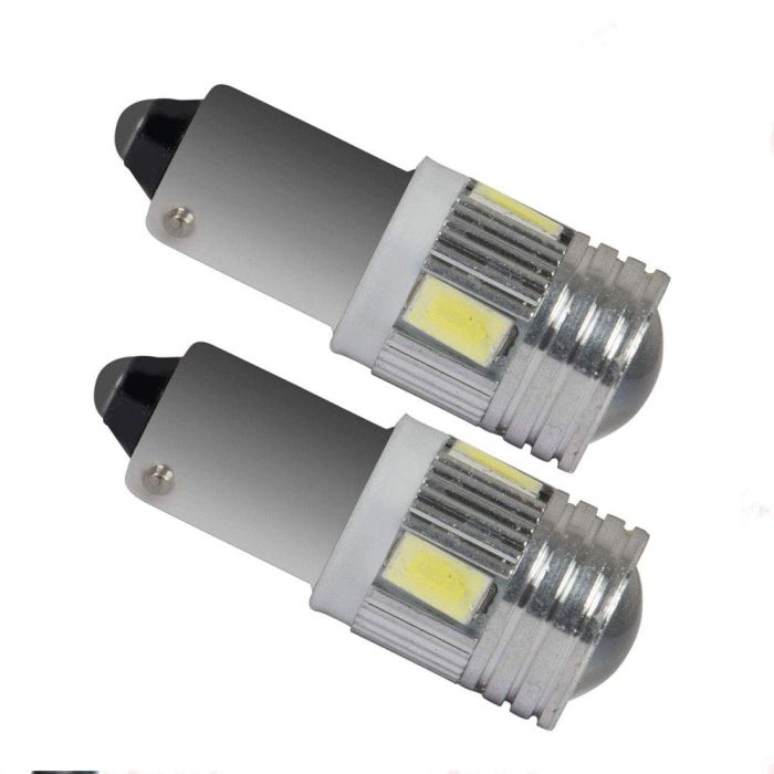 Allextreme ‎EXTMD02 Universal Multipurpose T10 5 SMD LED Projector Light for Car Interior Exterior, Bike and Motorcycle 2 Pcs (White)