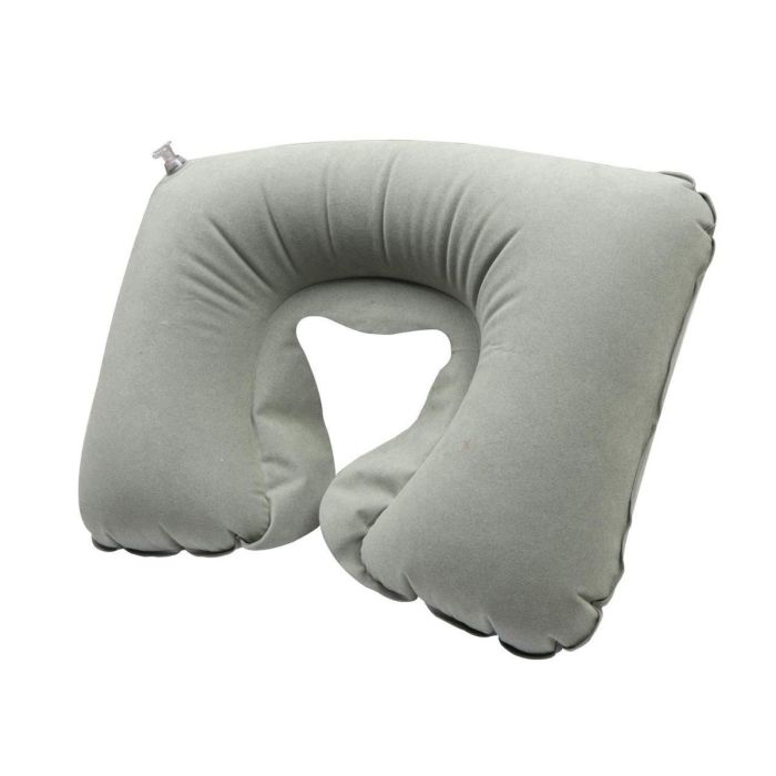 Allextreme EXTNPSM Inflatable Travel Pillow Luxury Memory Foam Neck & Head Support Pillow Soft Sleeping Rest Cushion Include Sleep Mask, Ear Plugs for Airplane Car & Home (Colors may Vary)