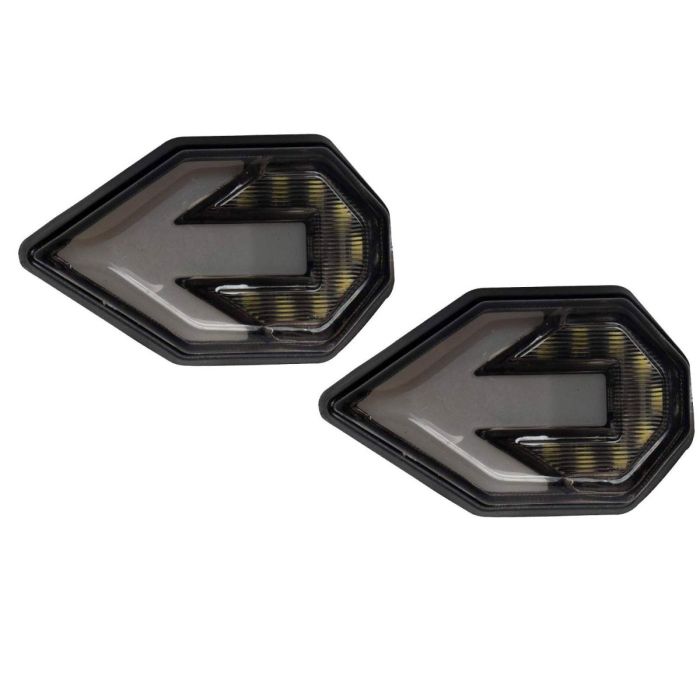 Allextreme EXUIB2W Universal Turn Signal Indicator Light Bike Front Rear Side Blinker Bulb for Motorcycles & Bikes (White & Amber, 2 PCS)