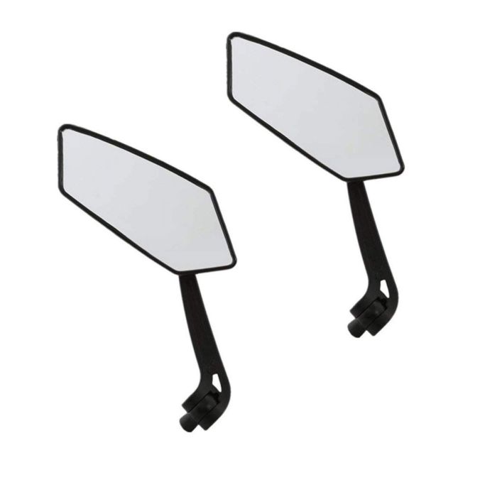 AllExtreme EXSBM02 Universal Bar End Convex Side Angular Mirrors Motorcycle Rear View Mirror For Mountain Bike Scooter Motorbike