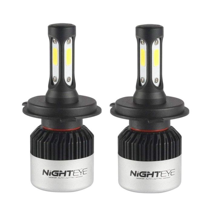 Allextreme EXH4HL2 H4 LED Headlight Bulb 2 Pcs Bright Driving Head Lamp Conversion Kit for SUVs and Cars (36W, 9000LM)