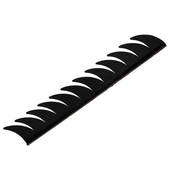 AllExtreme EXHSH01 Cuttable Rubber Mohawk Spikes Helmet Accessory Headwear Decor Accessories for Riding (Black)