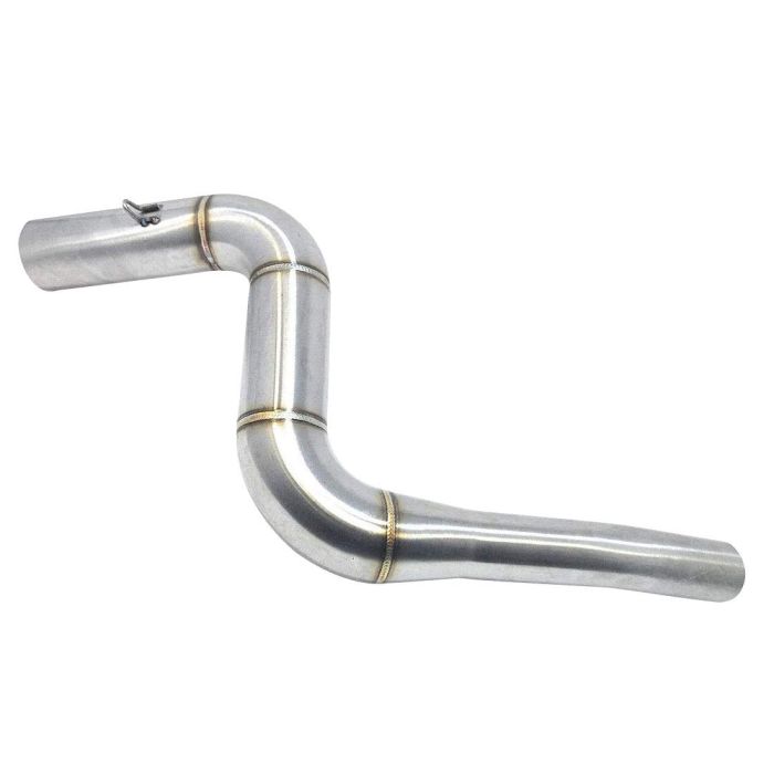 Allextreme EXBPKTM Stainless Steel Motorcycle Exhaust Middle Muffler Bend Pipe for KTM Duke 125/ Duke 200/ Duke 250/ Duke 390 (KTM Duke-200/Duke-390)