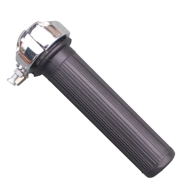 AllExtreme EXTGSB2 7/8 Inch Motorcycle Universal Die casted Metal Rubber Throttle Handlebar Hand Grip Bar End Compatible with Bullet Classic 350cc & 500cc (Black)