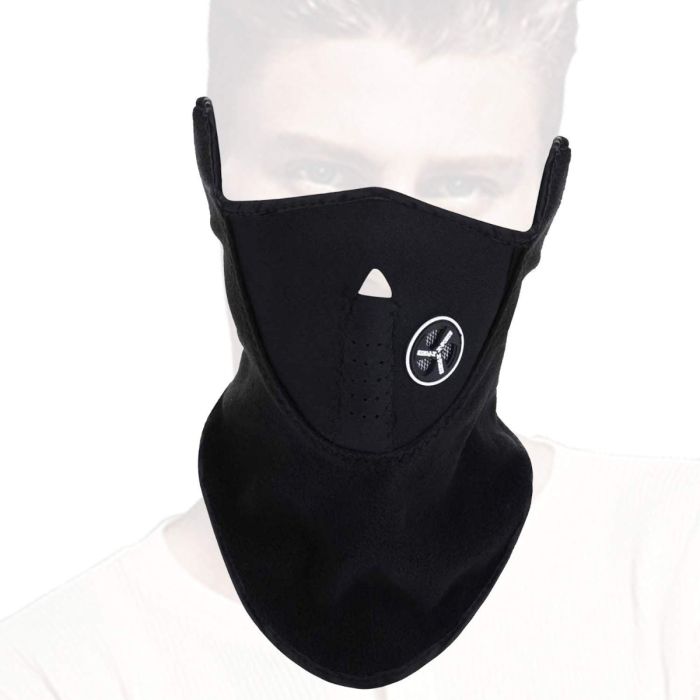 AllExtreme Half Face Mask Windproof Balaclava Protection Fleece Neck Warmer Cover for Bikes Motorcycles Cycling Riding (1Pc, Random Color)