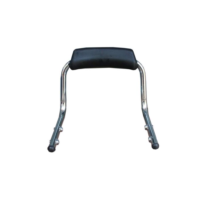 Allextreme EXGTRU6 Motorcycle Heavy Metal Cushion Backrest Passenger Rear Seat Rest Support Compatible for BS3 and BS4 Model Bullet 350cc and 500cc