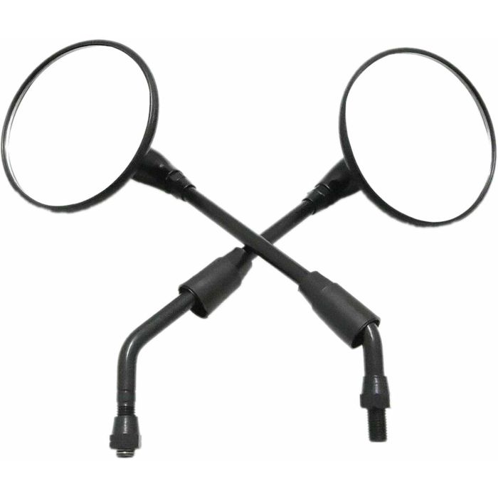 Allextreme EXSMB2 Universal Rear View for Motorcycle, Side Mirrors Set Compatible for Bullet, Classic, Electra, Standard 350cc & 500cc (Black) -Set of 2