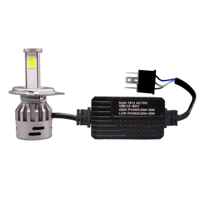 Allextreme Car LED H4 Headlight 40 Watt 5000LM Driving Headlamp Bright Beam Chip Fog Light for SUVs Trucks Sedans Motorcycle