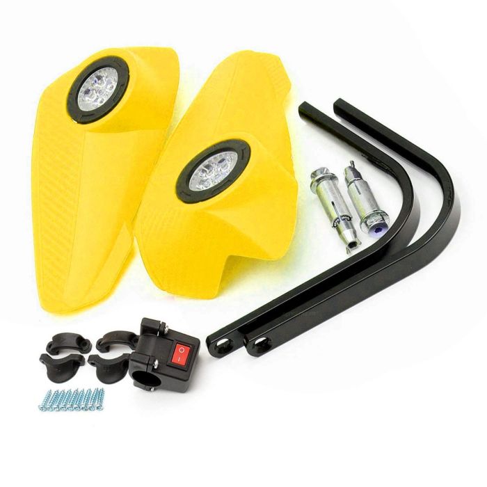 Allextreme GRD-05-Y LED Handguard 8 Watts Vision Light Lamp for ATV MX Off-Road Bright (Yellow)