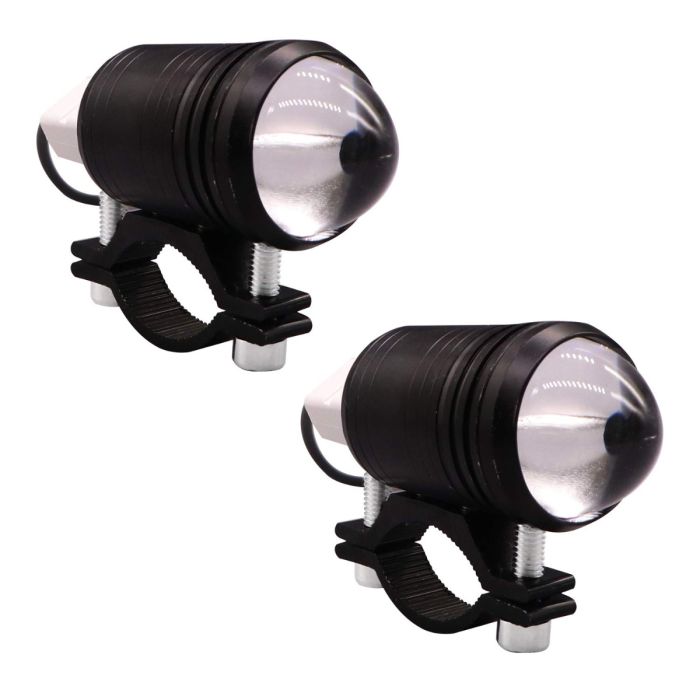 Allextreme AXU102 CREE LED Fog Light 12V Projector Lamp Waterproof Driving Headlight for Car and Motorcycle 25W (Pack of 2)