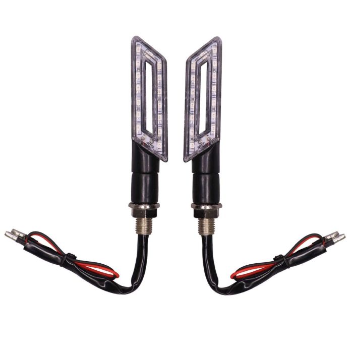 Allextreme EXTA02B Universal Turn Signal Indicator Light Front/Rear Blinker Bulb For Motorcycles (Blue, 2 Pcs)