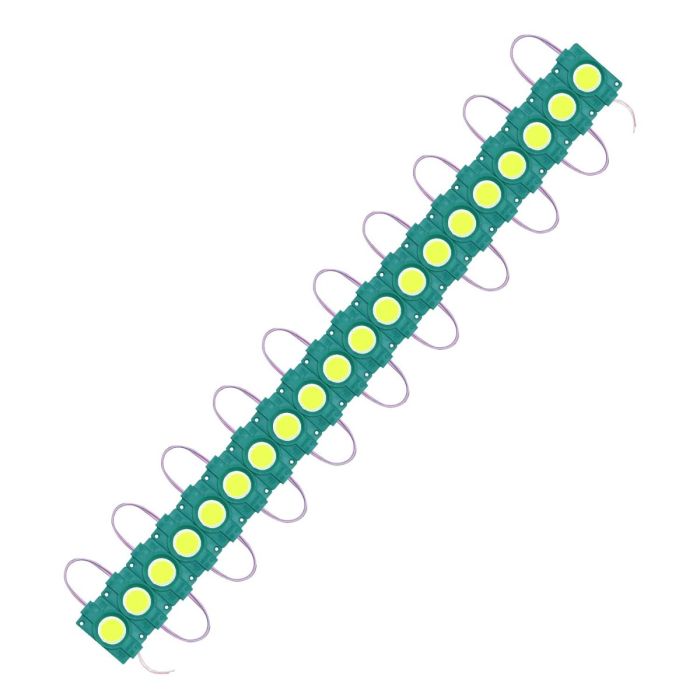 Allextreme EXMI1LG 1 LED Module Light Interior Exterior 12V 5730 Injection Decorative Lamp with Adhesive Backside for Car, Home & Decoration (20 Strips, Green)