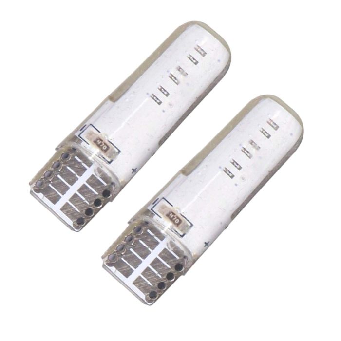 Allextreme Universal T10 LED Parking Light 12 SMD Super Bright Interior Pilot License Plate Dome Indicator Lamp Bulb for Car Bike and Motorcycle (3W, Blue, 2 PCS)