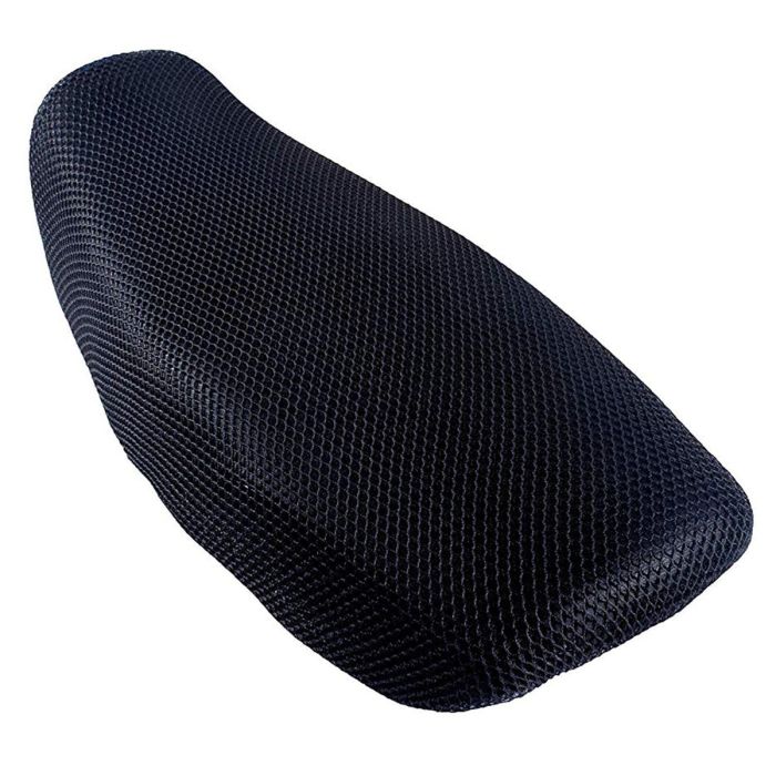 Allextreme EXUSC1A Universal Mesh Bike Seat Cover Anti Skid Net Cushion for All Flat Seat Motorcycles (Black)