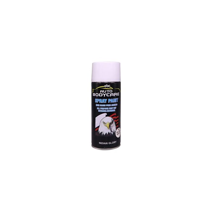 Allextreme B-1088-40 Multipurpose High Gloss Pure Acrylic Fast Dry Colour Spray Paint Can for Cars and Bikes (Gloss White, 400ml, 1 Pc)