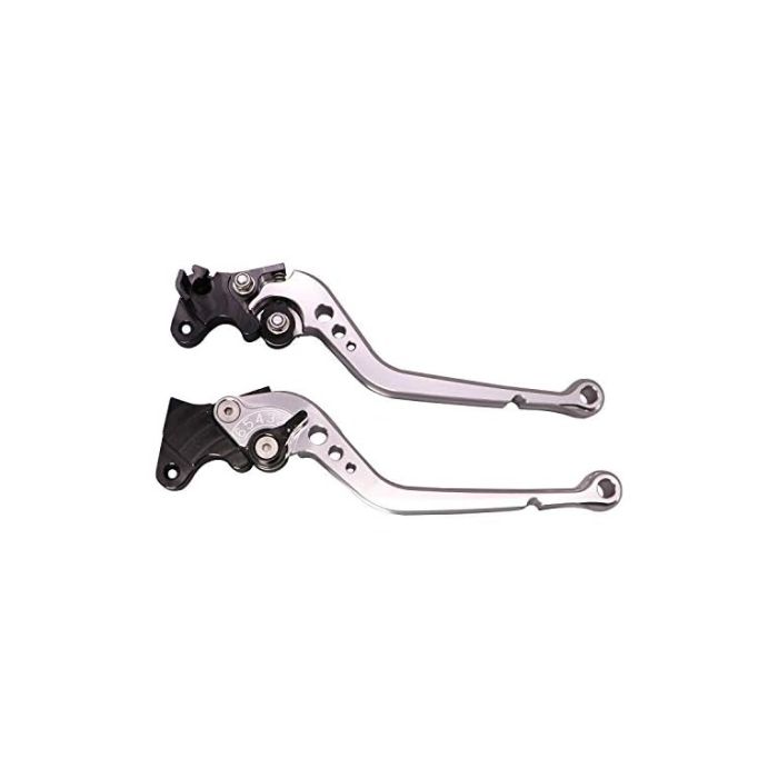 Allextreme AX-LEV61 Clutch Brake Lever Heavy Duty 6 Positions Adjustment for Honda Dio (Silver, 2 Pcs)