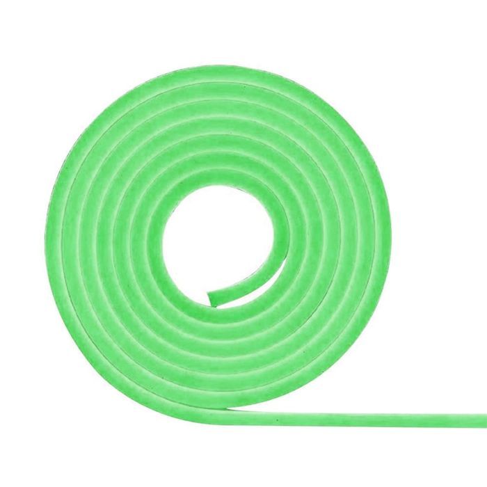 Allextreme AXNLED2 Neon LED Flexible Strip Light 12V Decorative Interior Exterior Car Truck Styling EL Wire Glow String Tube (Green, 5M)