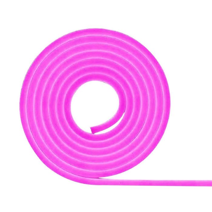 Allextreme AXNLED1 Neon LED Flexible Strip Light 12V Decorative Interior Exterior Car Truck Styling EL Wire Glow String Tube (Pink, 5M)