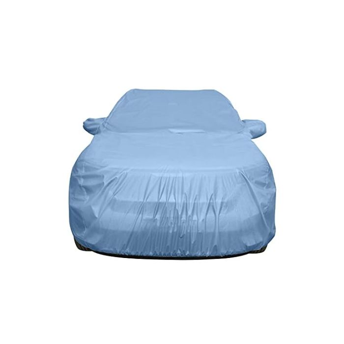 Allextreme LDB5001 Car Body Cover Compatible with Land Rover Discovery Custom Fit Dustproof UV Heat Resistant Indoor Outdoor Body Protection (Blue with Mirror)