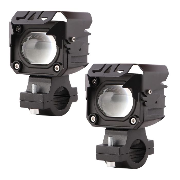 Allextreme EX20RS2 LED Fog Light Spot Beam Projector Lens Heavy Duty Waterproof Driving Lamp for Motorcycle Bike Car SUV (20W, 2 PCs)