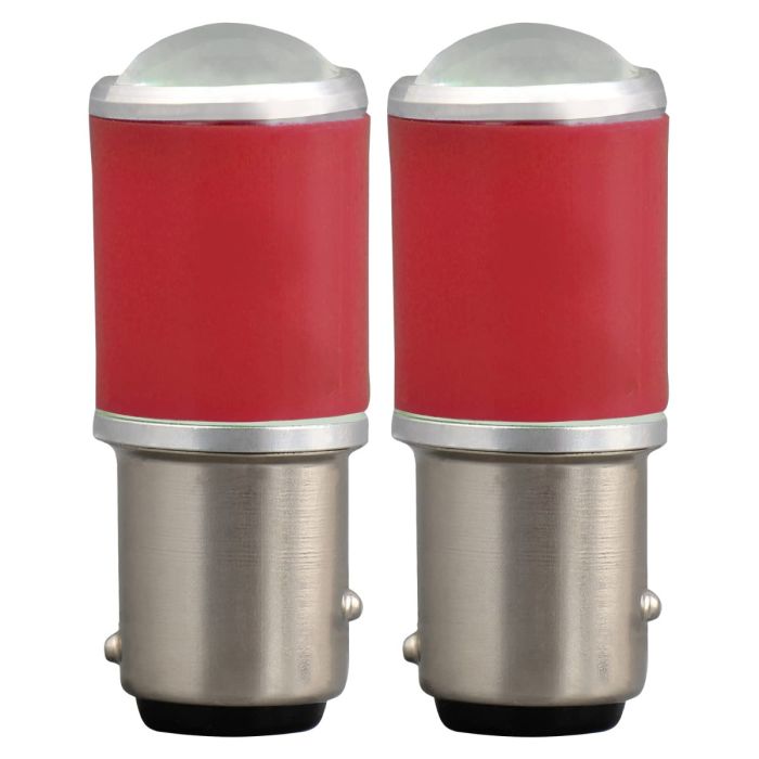 Allextreme ‎BAY15D 1157 LED Parking Bulb 5W Universal Ultra-Bright Brake Tail Light for Car (Red, 2 Pcs)