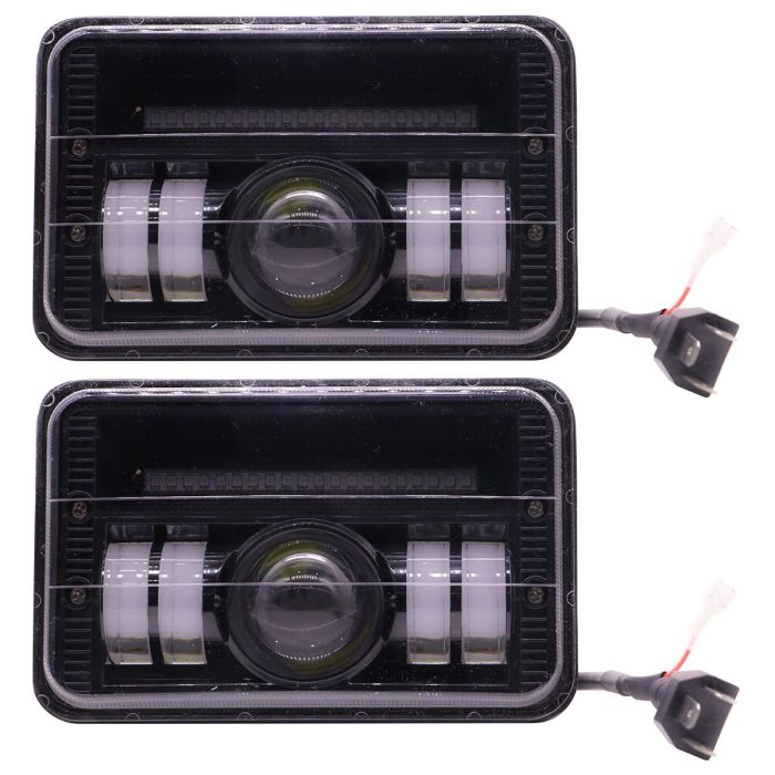 Allextreme EXSS02S LED Headlight Lamp Universal Waterproof Off Road Driving CREE LED Fog Light for Bike, Jeep and Cars (White, Pack - 2)