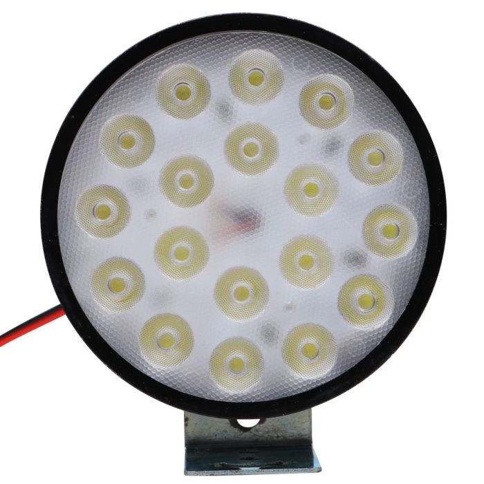 Allextreme EXF18L1 18 LED Round Fog Light Spot Beam Waterproof Pod Driving Work Lamp for Motorcycle and Cars (27W, White Light, 1 Pc)