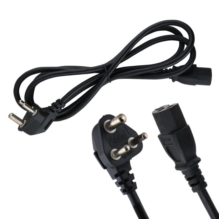 Allextreme Computer Cable CPU Power Cable Cord for Desktop PC, Monitor, SMPS, and Printer Long-lasting 0.5 Sqmm (1.8 Mtr)