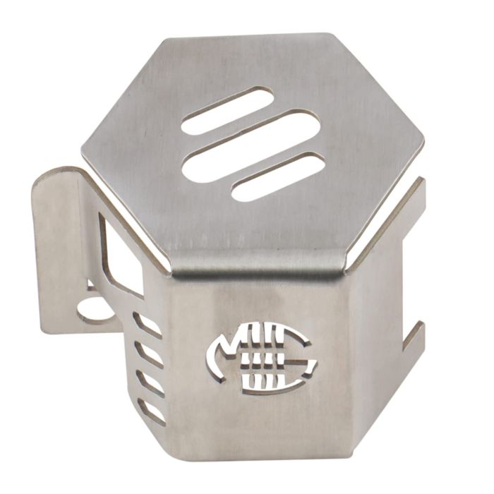 AllExtreme EXSTD02 Disk Brake Cover Bike Front Disc Fluid Oil Reservoir Stainless Steel Handle Tank Cap Custom Fit For Motorcycle Portable Sturdy Design (Silver)