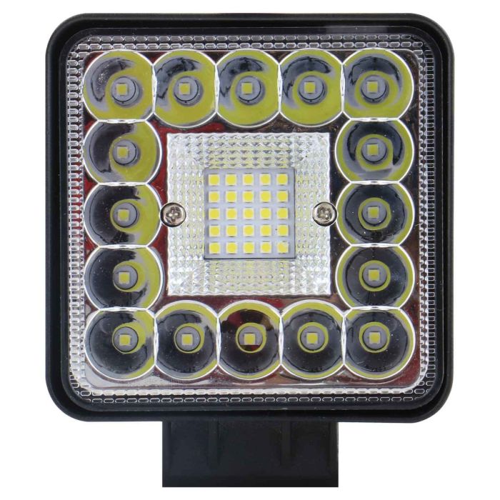Allextreme 98W 41 LED Fog Light With Mounting Brackets Powerful Lighting Range Waterproof Ultra Bright Bulb For Car & Motorcycle (White, Pack of 1)