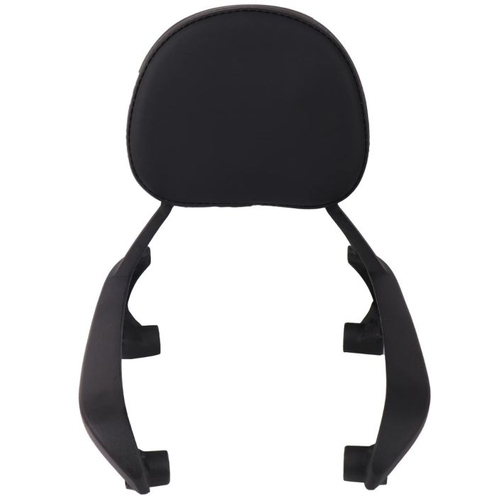 AllExtreme EXMBS01 Heavy Duty Bike Backrest Fit Passenger Rear Seat Back Support Rest Adjustable Compatible with the Royal Enfield Meteor (Black)
