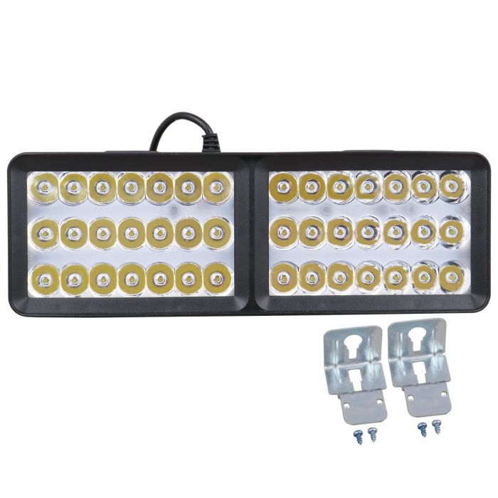 Allextreme ‎EXBE42 24W 42 LED Fog Spotlight Strobe light Ultra Bright Driving Lamp With Mounting Brackets & 3 different Modes for Truck & Car