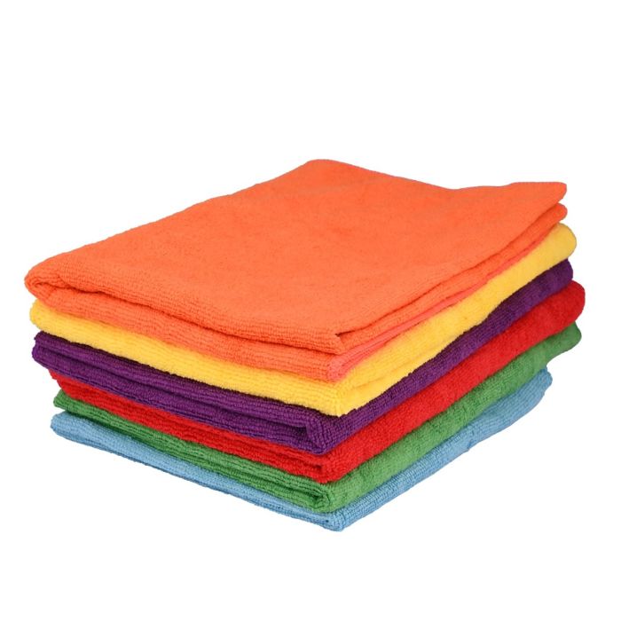 Allextreme EX6MFT Super Absorbent Car Cleaning Microfiber Cloth Towel Reusable Mitt Lint-less Dusting Ideal for All Surfaces (50X60 cm, Pack of 6, Random Color)