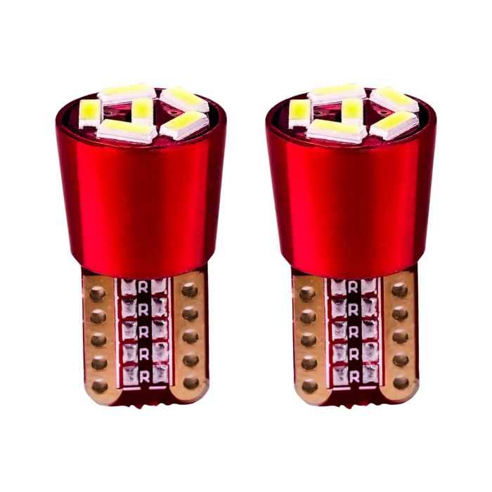 AllExtreme EXLB003 Universal T10 LED Parking Light 6 SMD Bright Interior Pilot License Plate Dome Indicator Lamp Bulb for Automobiles (3W, White, 2 Pcs)