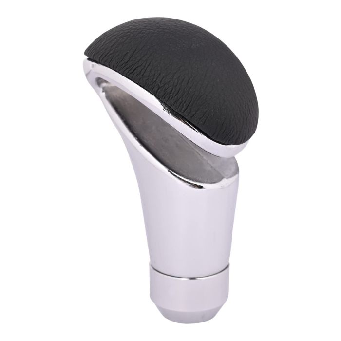 Allextreme EXTGTF1 Gear Shift Knob Manual Automatic Transmission Aluminum Alloy Shifter Stick Lever with Soft Head Grip Compatible with Car Truck SUV (Black & Chrome)
