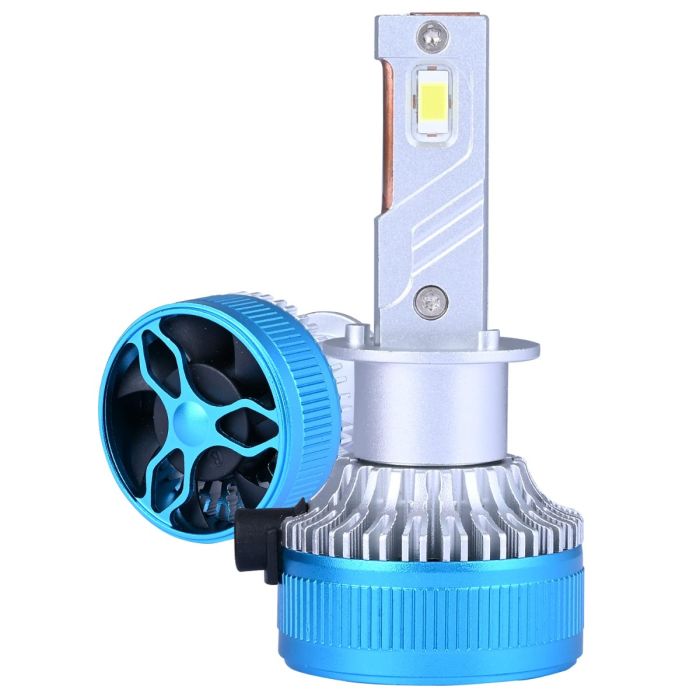 AllExtreme K10-H1 LED Headlight Conversion Kit 70W LED Chips 11000LM Headlamp Bulbs 6000K Bright Light Chip Foglight Ideal for Car (Set of 2)