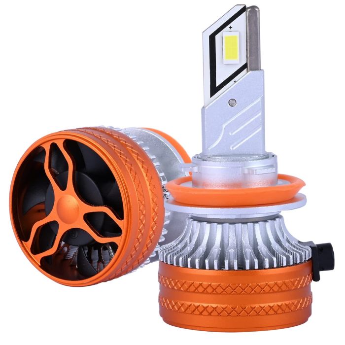 Allextreme K11-H11 LED Headlight 80 Watt H11 Car Driving Headlamp Bulb Lights 13000LM Chip Fog Light Ideal for Cars