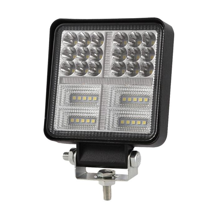 Allextreme EX38L01 48W Car Irradiation Lamp IP67 High-Intensity 38LED Dual Beam Power Work Light Vehicle Accessory Compatible with Cars Trucks SUVs (Yellow & White, Pack of 1)