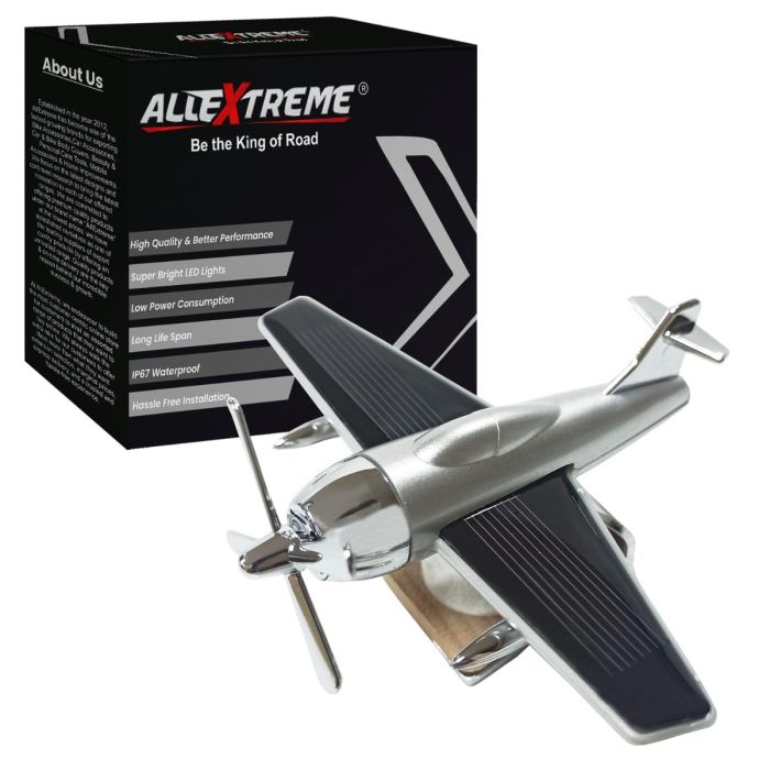 AllExtreme EXNPE32 Imported Trending New Aeroplane Glider DC Power Car Interior Decoration 360 Degree Rotating Fan Air Freshener Perfume Oil With Organic Fragrance (Pack