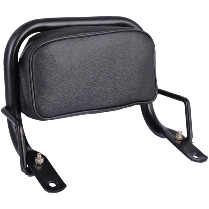 Allextreme EURO Detachable Passenger Backrest Rear Pad Adjustable Sissy Bar Cushion Corrosion Resistant Cushion Pad Seat Compatible with Ola - Black