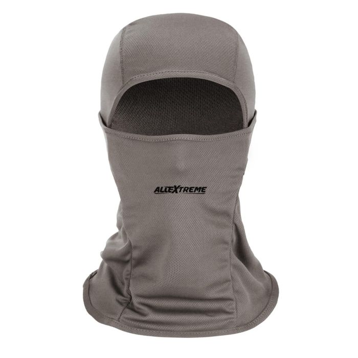 Allextreme Unisex Full Face Anti Pollution Mask UV Protectant Dust Protection Balaclava for Bikers Riding Cycling Bike Motorcycle (Pack of 1,Light Grey)