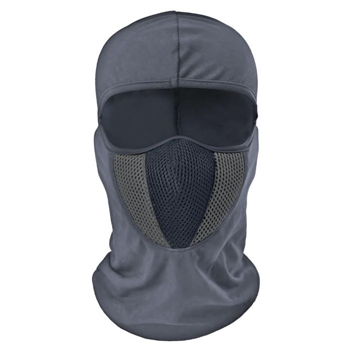 AllExtreme Full Face Cover Mask Bike Riding & Cycling Anti Pollution Dust Sun Protection Balaclava with Air Filter Mesh (Gray)